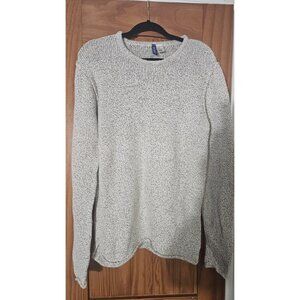 Divided H&M Womens Crewneck Sweater Size M Gray Marled Knit Cozy Winter (HL218)